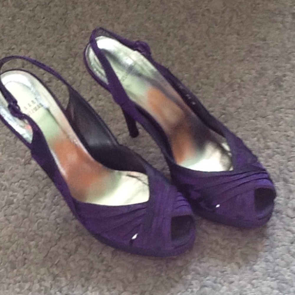 Stuart WEITZMAN size 9.5 M wedge evening shoes
